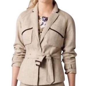 Ann Taylor Belted Jacket Size 6